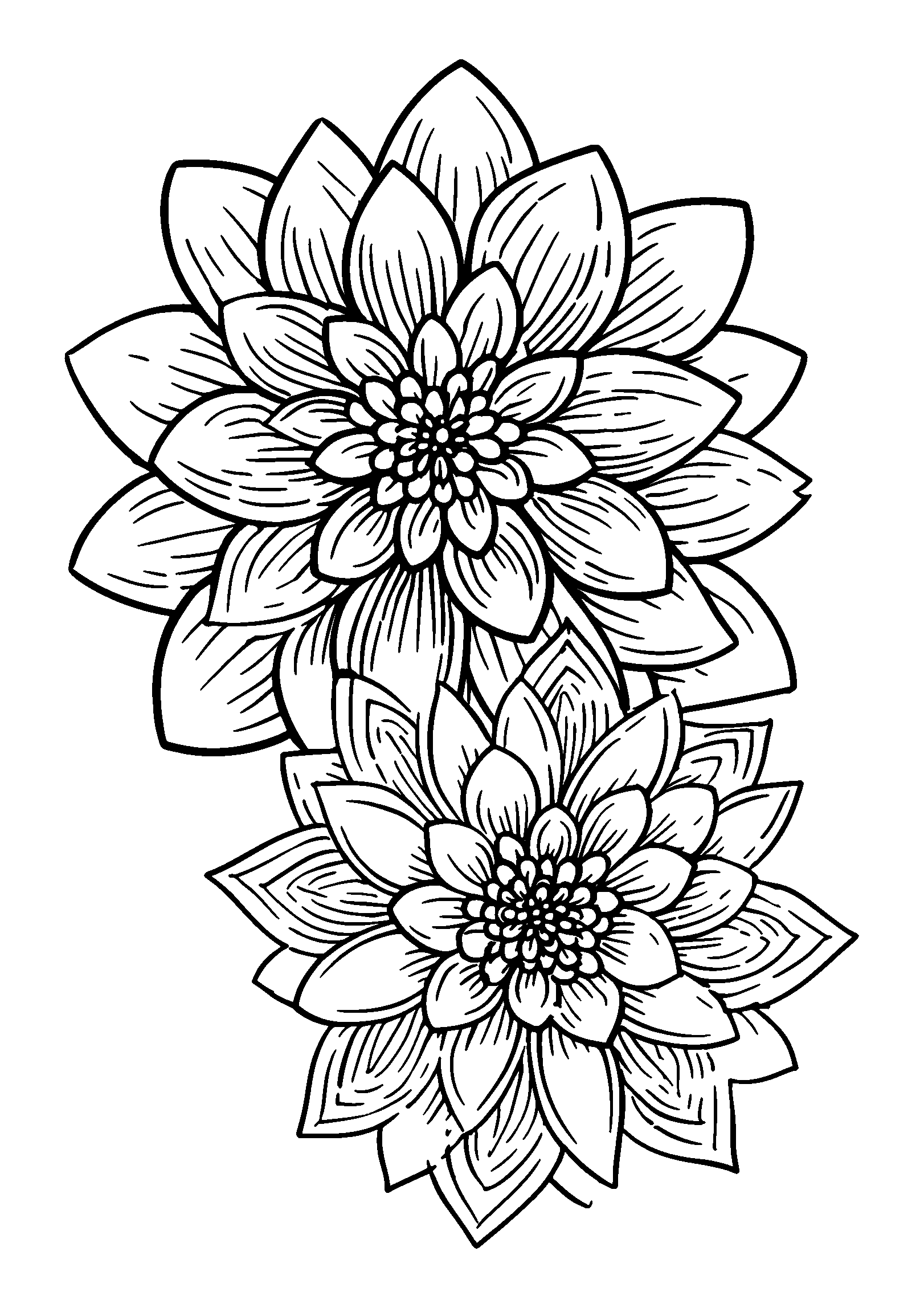 Mandalas with Similar Designs But Different Sizes coloring page