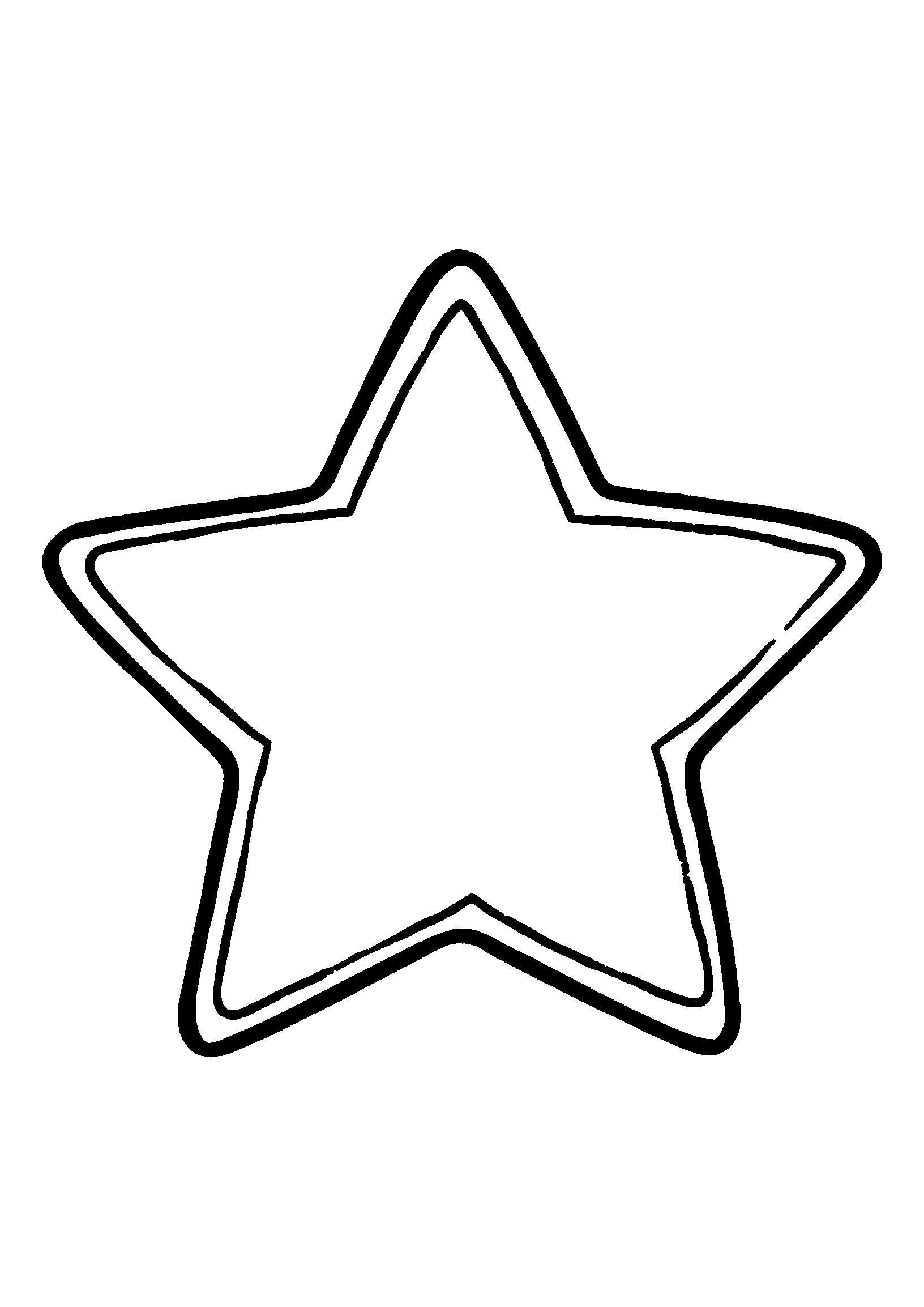 Christmas Star Shining Brightly in the Night Sky coloring page